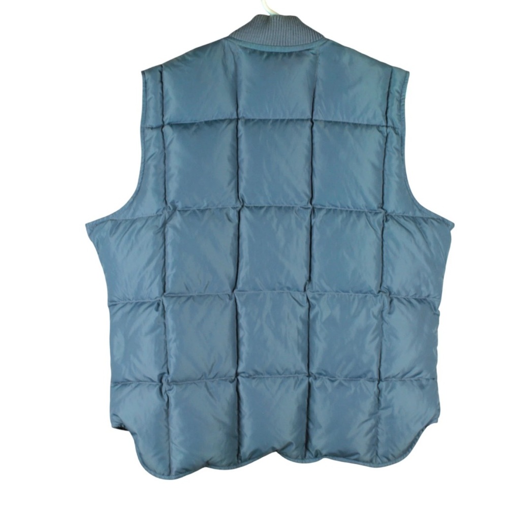 Vintage REI Goose Down Vest Men Size XL Blue Quilted Full Zip Outdoor EUC - Picture 2 of 10